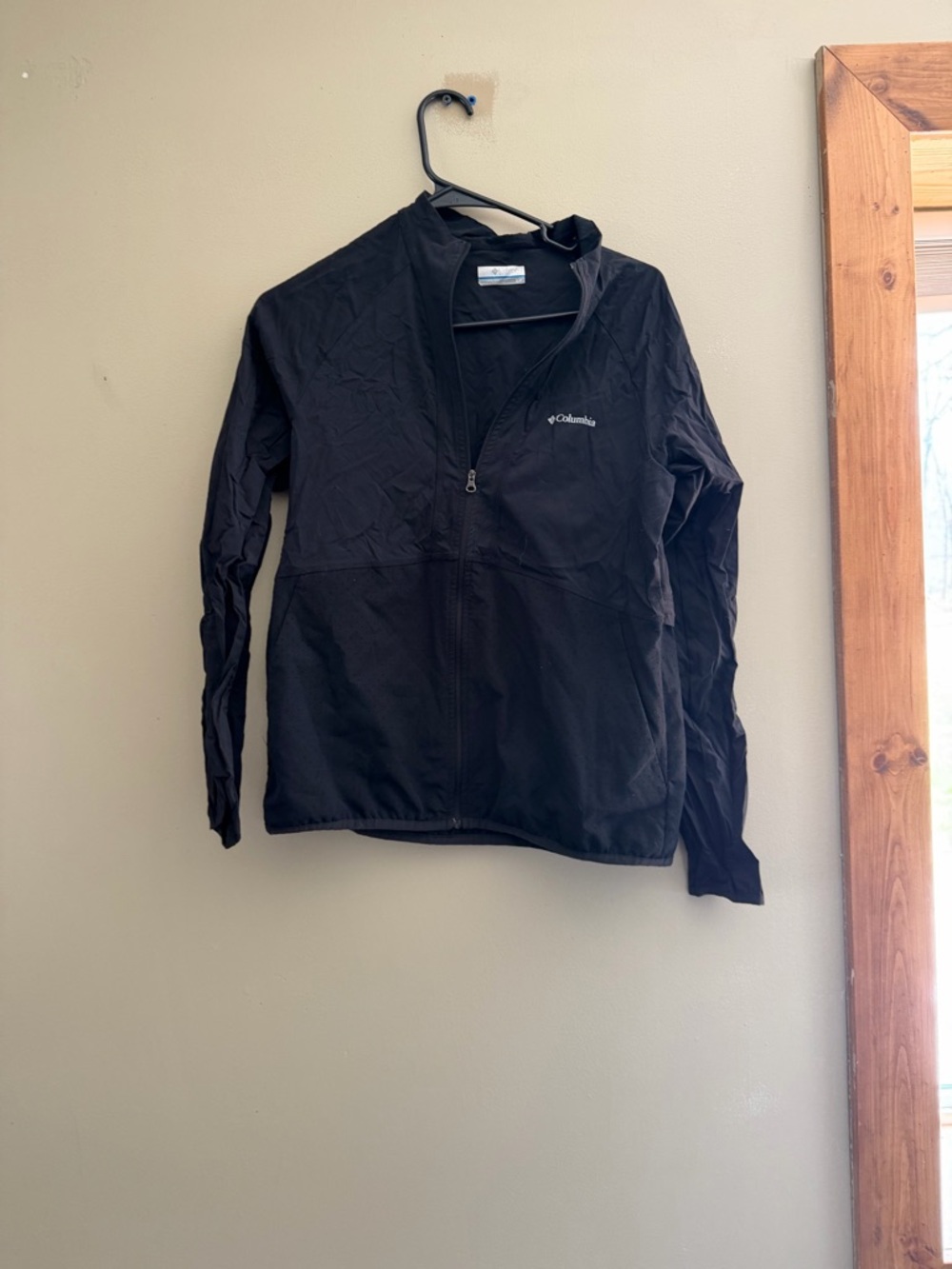 Columbia Black Jacket with Blue Accent